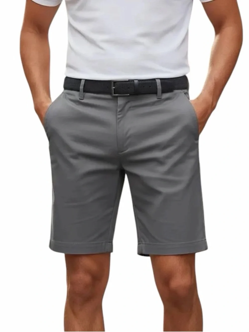 Banana Republic Men's Stretch Chino Shorts/Gray/Size: 36